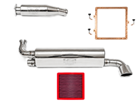 Fabspeed Exhaust Performance Package, Single Outlet WITHOUT DME Upgrade. Porsche 964 Carrera (1989-1994) - 96411104504, 96411104205, 96411321306, 96411321310, 96411321316, 96411321317, 96411104605 - FS.POR.964.MAXS, FS.POR.964.CB, FS.POR.964.ABX, FB197/08